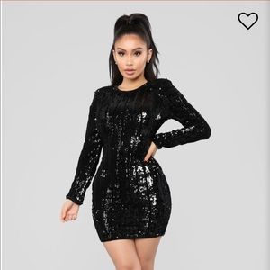 Sequins & Velvet Dress